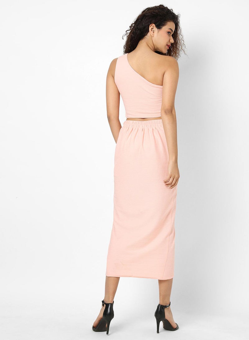 PINACOLADA Women's Baby Pink Wrap-Around Co-Ord Set - Image 5