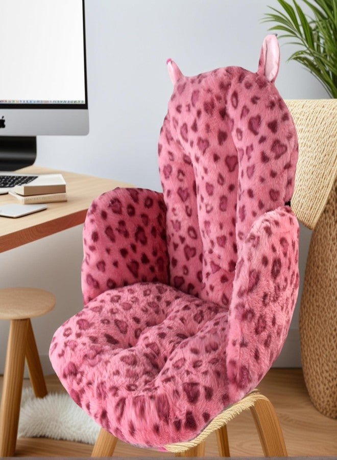 DOBUONO Comfy Office Chair Cushion: 17.5" L x 17.5" W x 18" H Cute Seat Cushion Kawaii Cushion for Gaming Chair with Backrest Non-Slip Floor Seating for Adults and Pets Pink Stuff for Room Decor - Image 5