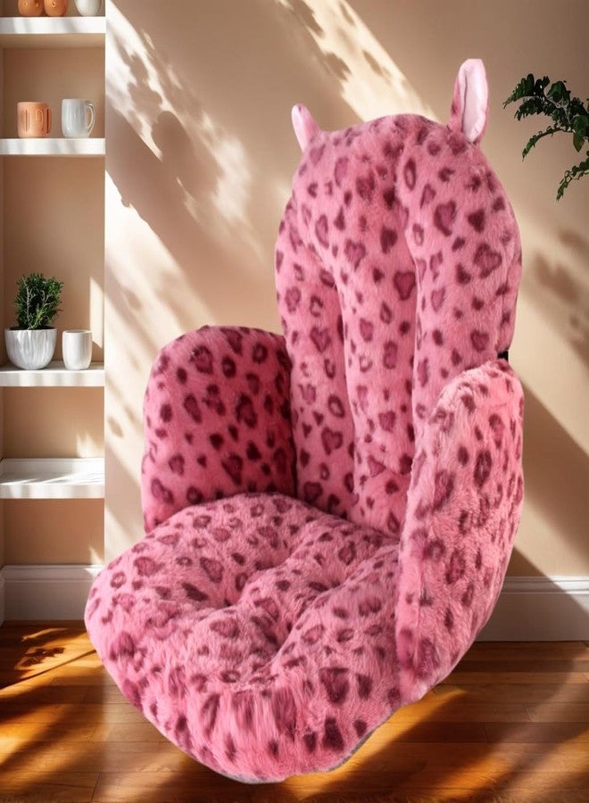 DOBUONO Comfy Office Chair Cushion: 17.5" L x 17.5" W x 18" H Cute Seat Cushion Kawaii Cushion for Gaming Chair with Backrest Non-Slip Floor Seating for Adults and Pets Pink Stuff for Room Decor - Image 4