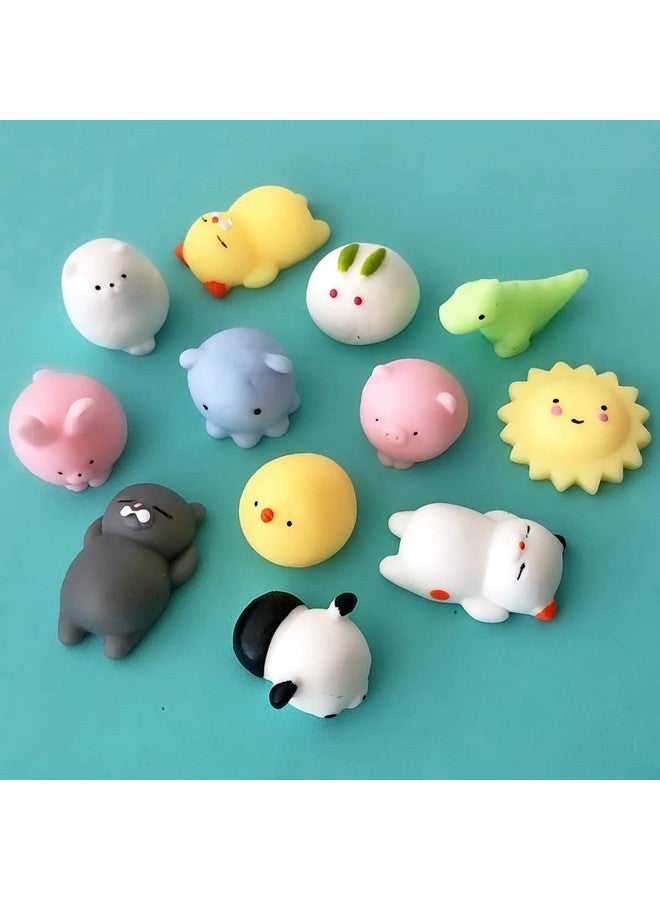 LABEAUTE Kawaii Mochi Squishy Toys - Mini Animal Squishies, Pinata Khoi Bag Treats/ fillers, for Kids Birthday, Party Favors (Assorted, 5 Pack) - Image 1