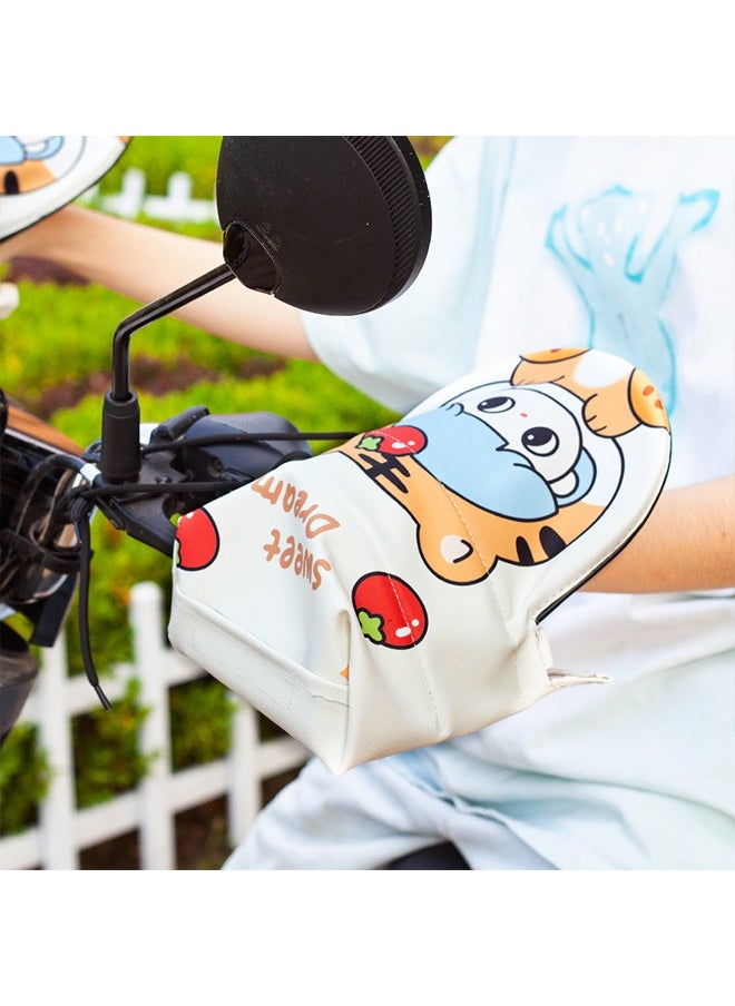 Geustos - Electric rider handle cover battery motorcycle summer sun protection hand cover gloves thermal insulation sun protection waterproof air handle cover - Image 1