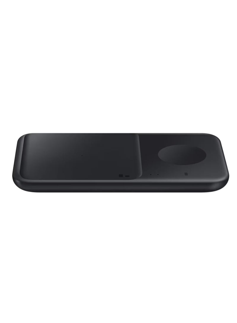 Wireless Charger Duo, Black, 15W, Qi Compatible with Samsung Galaxy S Series, Note Series - Image 1