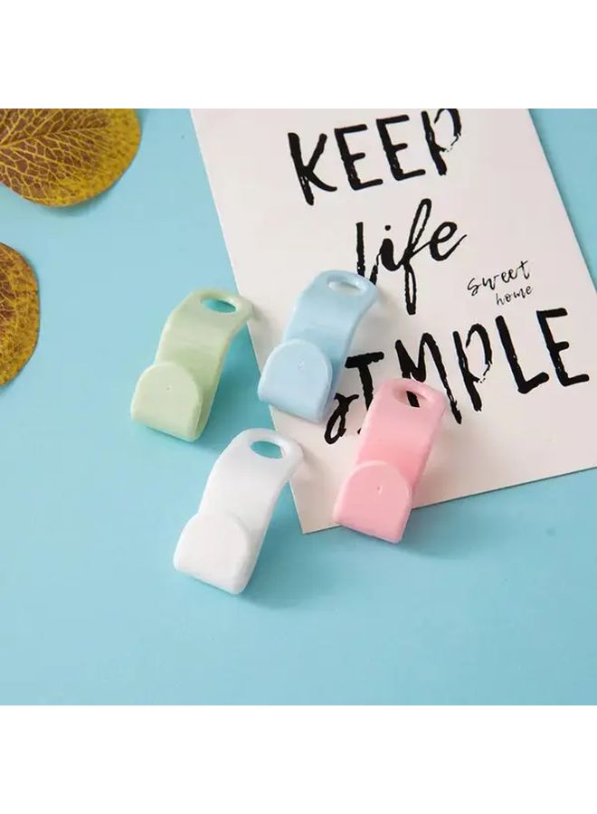 100Pcs Stackable Closet Hooks Random Color Wall Mounted Storage For Home Organization - Image 1