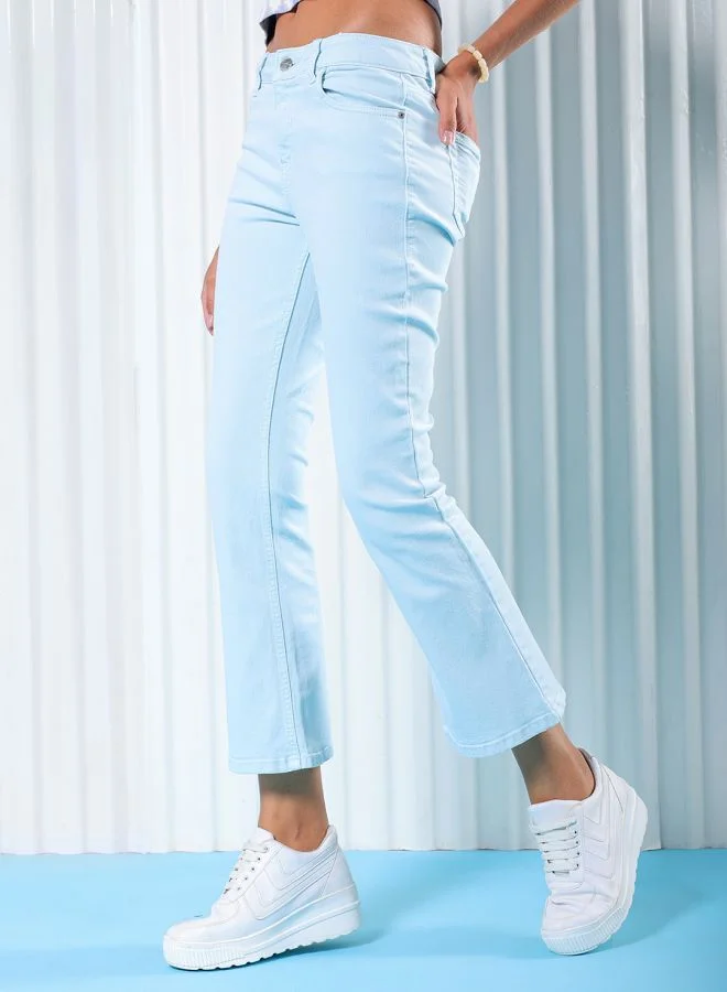Freehand Women Bootcut Overdyed Mid-Rise Jeans