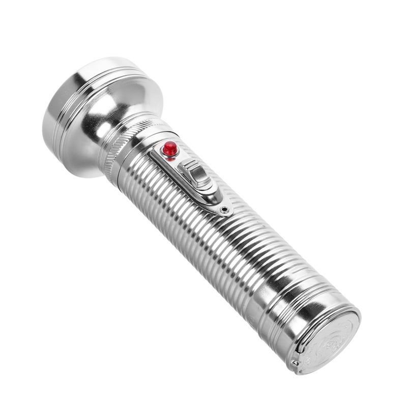 Vintage Aluminum Metal Flashlight Retro Handheld Torch Outdoor Durable Portable - Image 2
