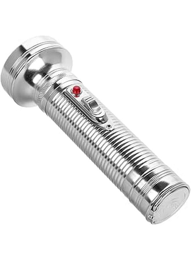 Vintage Aluminum Metal Flashlight Retro Handheld Torch Outdoor Durable Portable - Image 1