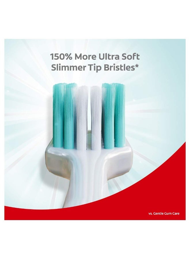 Colgate Gentle Enamel Ultra Soft Bristles Manual Toothbrush for adults, 4 Pcs (Buy2 Get 2), Soft Bristles for Enamel Care,Multicolor - Image 3