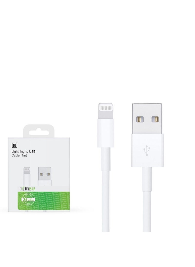 تنبلس كابل لايتنينج إلى يو إس بي 1 متر أبيض - Image 2