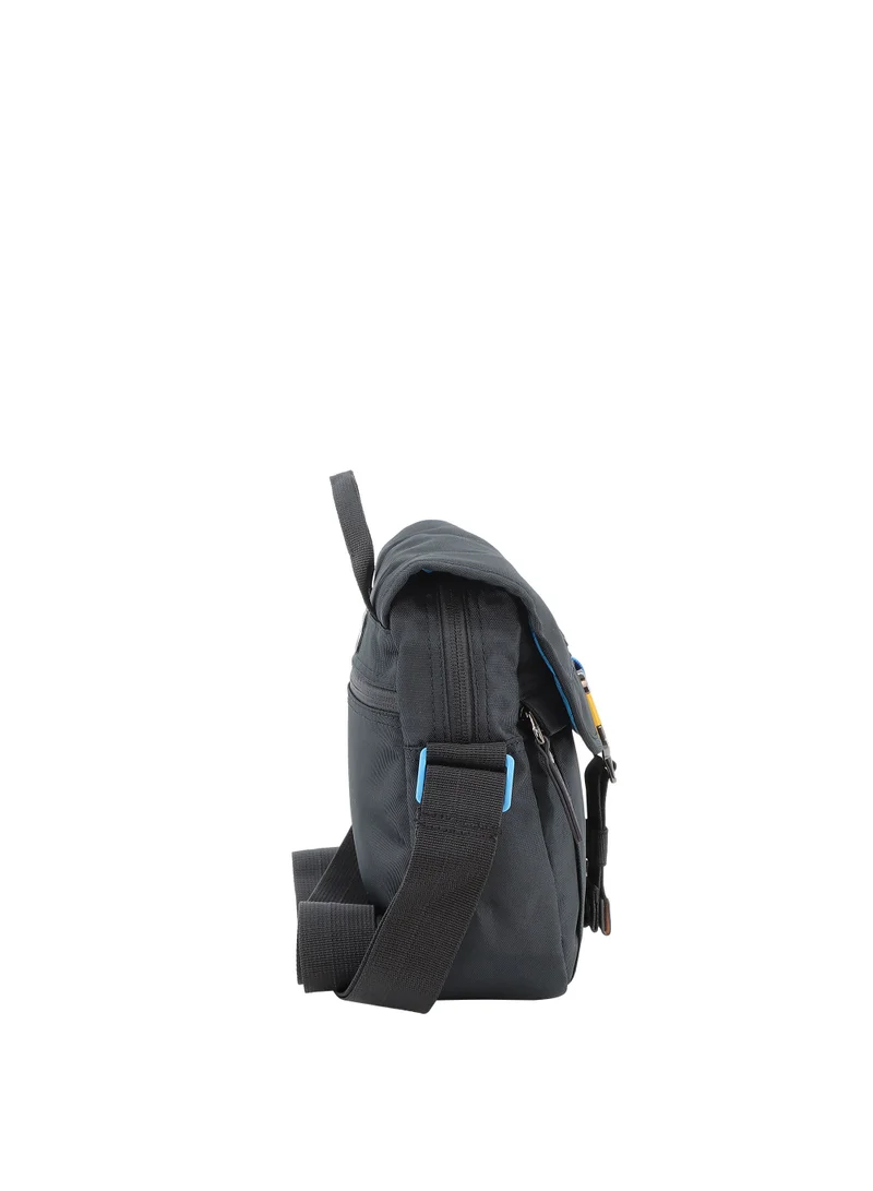 Discovery Discovery ICON Flap Over Utility Bag 2.8L Black, Zipper Compartment Casual Shoulder Bag For Men And Women Removable Shoulder Strap Secure RFID Pocket