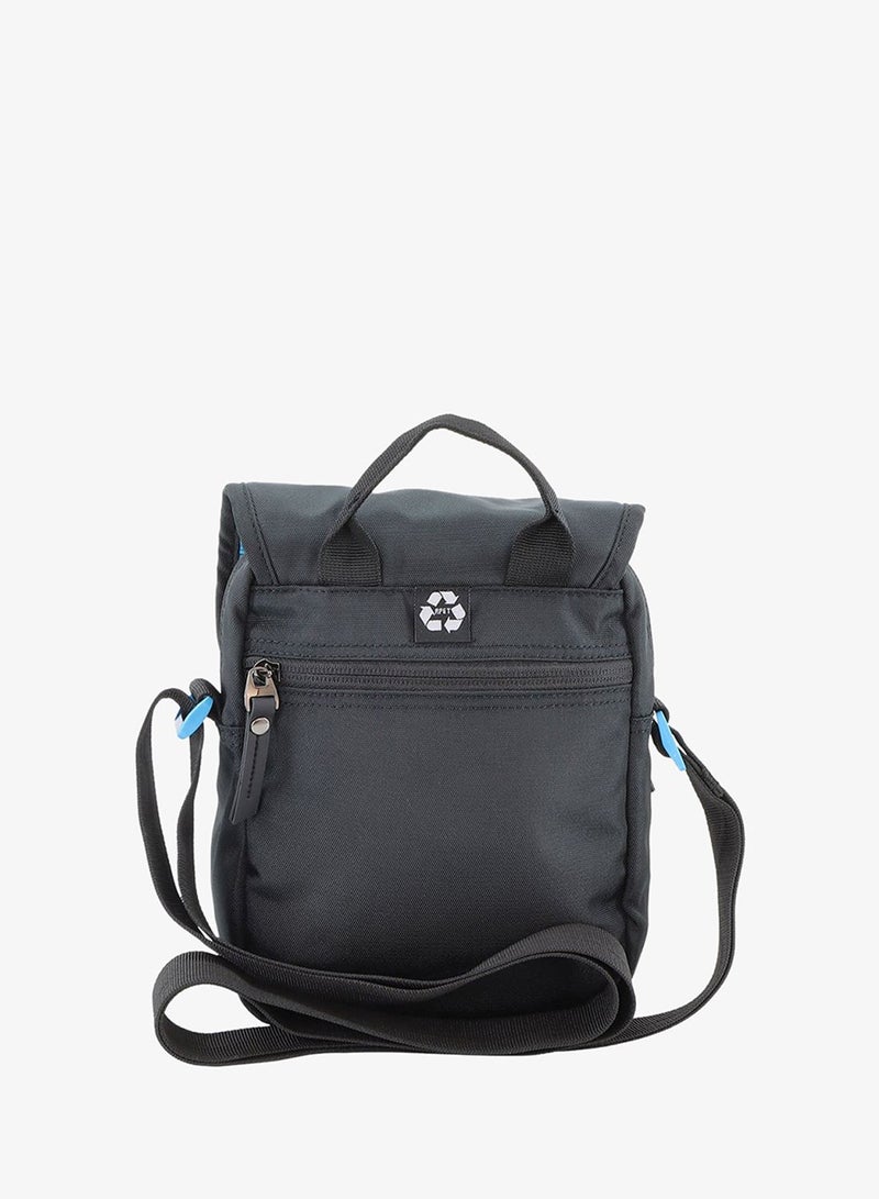 Discovery ICON Flap Over Utility Bag 2.8L Black, Zipper Compartment Casual Shoulder Bag For Men And Women Removable Shoulder Strap Secure RFID Pocket - Image 5