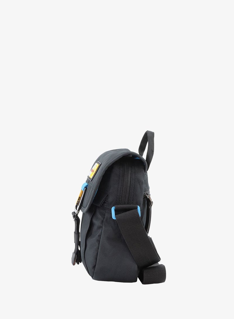 Discovery ICON Flap Over Utility Bag 2.8L Black, Zipper Compartment Casual Shoulder Bag For Men And Women Removable Shoulder Strap Secure RFID Pocket - Image 3
