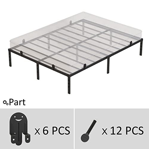 Upcanso Bed Frame Mattress Non Slip Gaskets, Set of 6 Cute Mattress Holder Place Anti-Slip Baffle, Easy to Installation Metal Pad Gripper, Black - Image 5