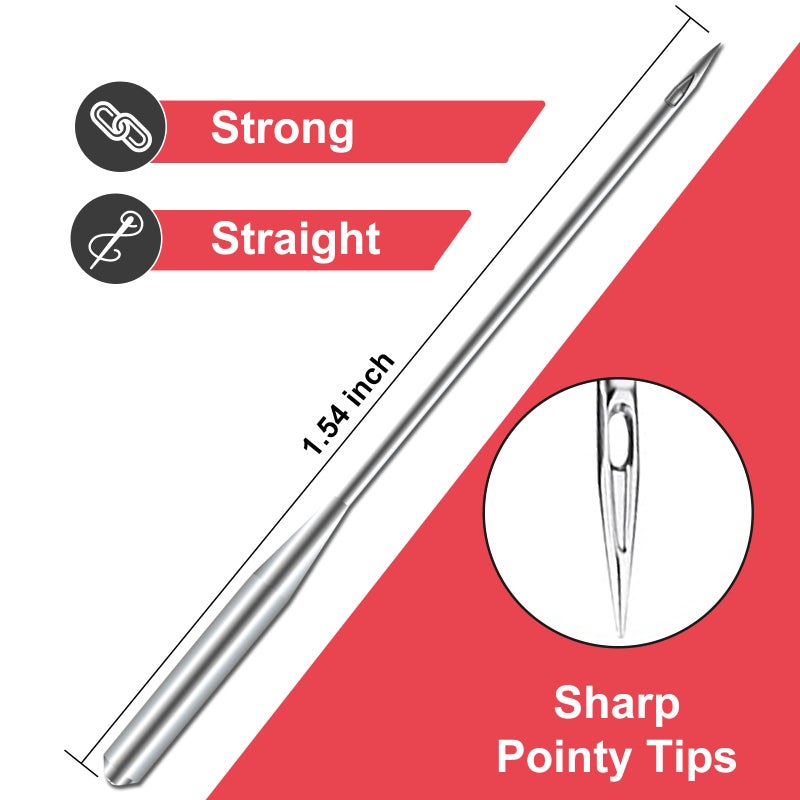 ONEHERE Sewing Machine Needles, Universal Sewing Machine Needle, ONEHERE Compatible with Singer, Brother, Janome, Varmax, Sizes HAX1 65/9, 75/11, 90/14, 100/16, 110/18 (50 PCS) - Image 3