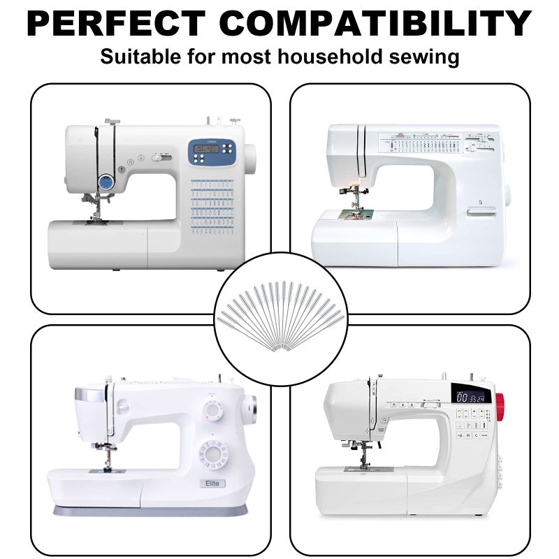 ONEHERE Sewing Machine Needles, Universal Sewing Machine Needle, ONEHERE Compatible with Singer, Brother, Janome, Varmax, Sizes HAX1 65/9, 75/11, 90/14, 100/16, 110/18 (50 PCS) - Image 5