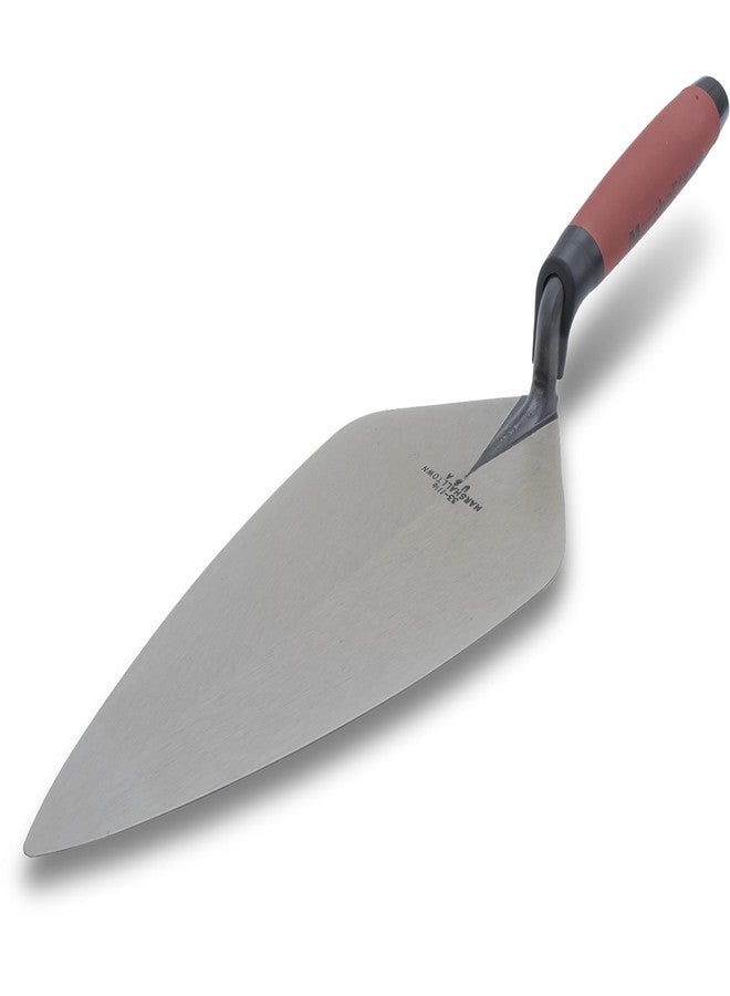 MARSHALLTOWN Brick Trowels, London Style, 12 x 5-1/8 Inch, DuraSoft Handle, Brickwork, Blockwork, Stonework, Masonry, Made in USA, 33 12FG - Image 1
