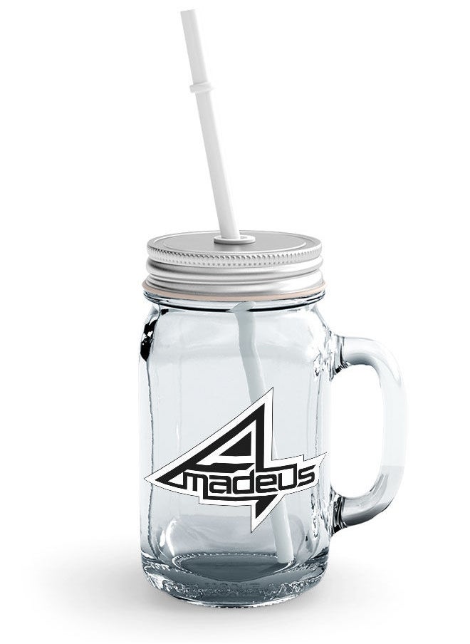 LIT - Steins Gate Jar Steins Gate Glass Jar Rintarou Okabe Glass with Straw and LidSteins;Gate Kurisu Makise Chaos-Amadeus - Image 1