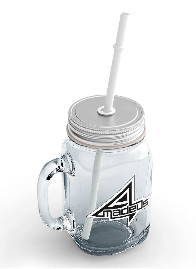 LIT - Steins Gate Jar Steins Gate Glass Jar Rintarou Okabe Glass with Straw and LidSteins;Gate Kurisu Makise Chaos-Amadeus - Image 1