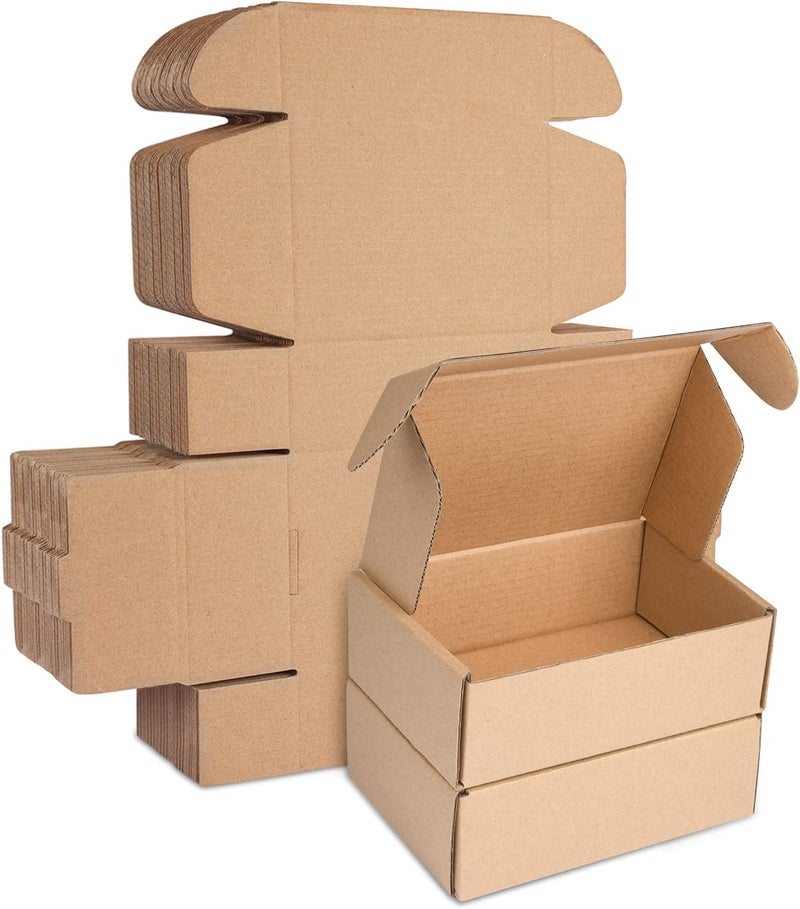 STRBOXONG Corrugated Cardboard Shipping Boxes, 15x10x5cm Royal Mail Small Parcel Boxes, Packaging Mailing Boxes for Business, Posting, Storing or Gift(Pack of 10) - Image 1