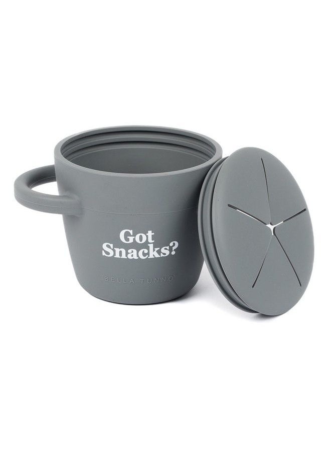 Bella Tunno - Happy Snacker Spill Proof Snack Cups For Toddlers And Babies Snack Containers Made From Silicone Bpa Free Soft Opening & Removable Lid (Got Snacks) - Image 1
