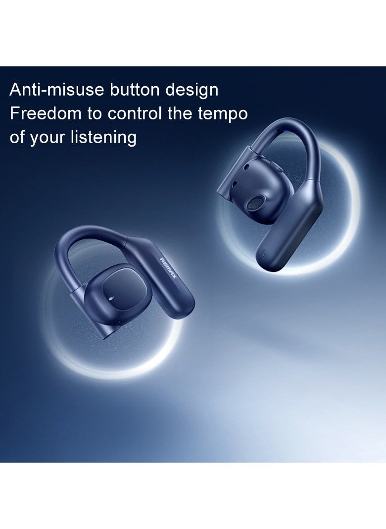 REMAX OpenBuds P5 Air Conduction Bluetooth Earphones – HiFi Sound, Noise Reduction, 9-12H Playtime, Comfortable Fit, Sports & Music Wireless Headset (White)  - Image 3