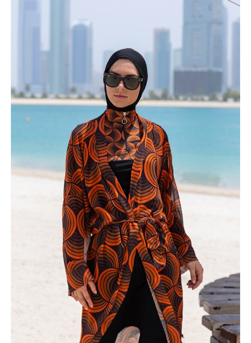 Remsa Mayo Remsa Swimsuit Remsa Modest Swimsuit One Kaftan Kimono Pareo RP015 Retro  - Image 1