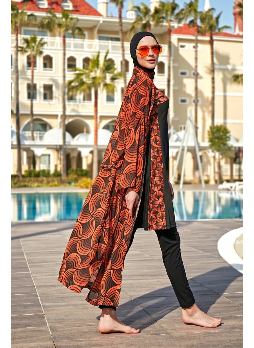 Remsa Mayo Remsa Swimsuit Remsa Modest Swimsuit One Kaftan Kimono Pareo RP015 Retro  - Image 4