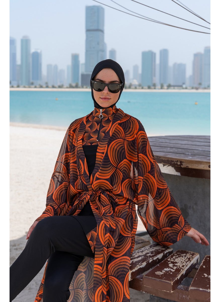 Remsa Mayo Remsa Swimsuit Remsa Modest Swimsuit One Kaftan Kimono Pareo RP015 Retro  - Image 3