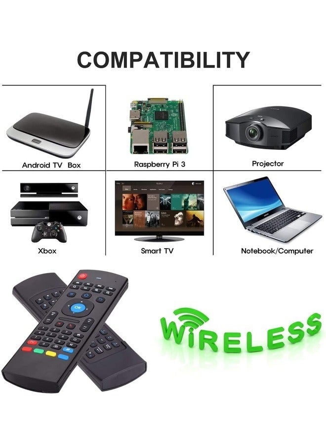 MX3 Pro 2.4G Wireless Air Mouse with Voice Control & Mini Keyboard - Ideal for Android Projectors & Smart TVs  - Image 4