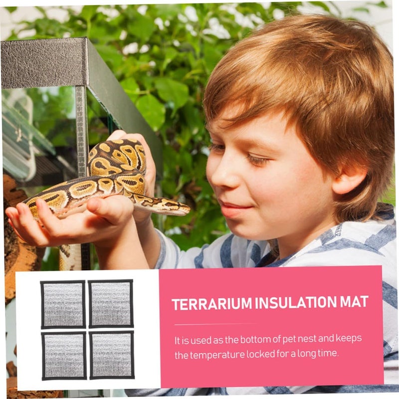 4pcs Reptile Heating Insulation Pads Reflective Film Winter Warmer For Snakes Lizards Terrarium - Image 3