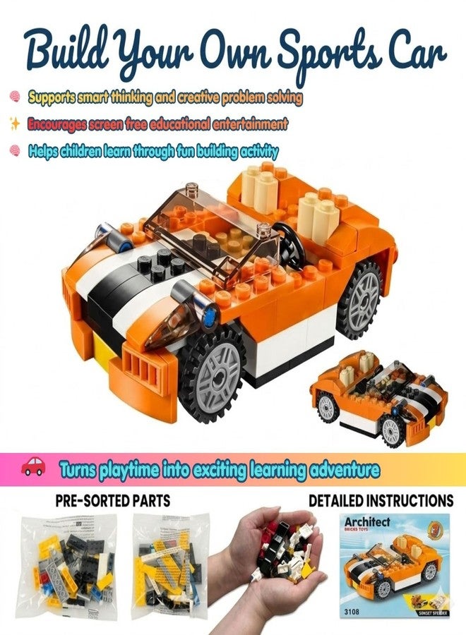 Ruzarth 3-in-1 Building Blocks Toy Set for Kids 6+, Sports Car Formula Race Car Cargo Truck Construction Kit, 119 PCS STEM Educational Building Bricks, Creative Learning Gift for Boys Girls - Image 5
