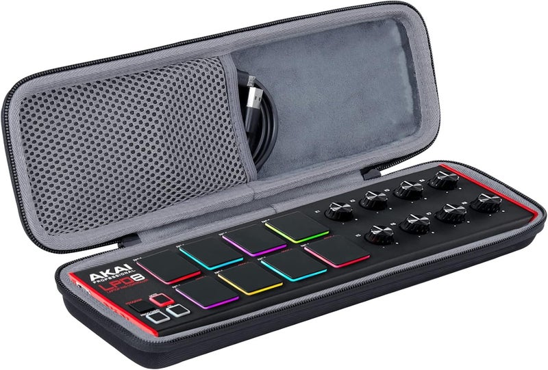 كو2كريا حقيبة السفر الصلبة من لوحدة التحكم في لوحة المفاتيح MIDI USB LPD8 الاحترافية من AKAI، الحقيبة فقط - Image 1