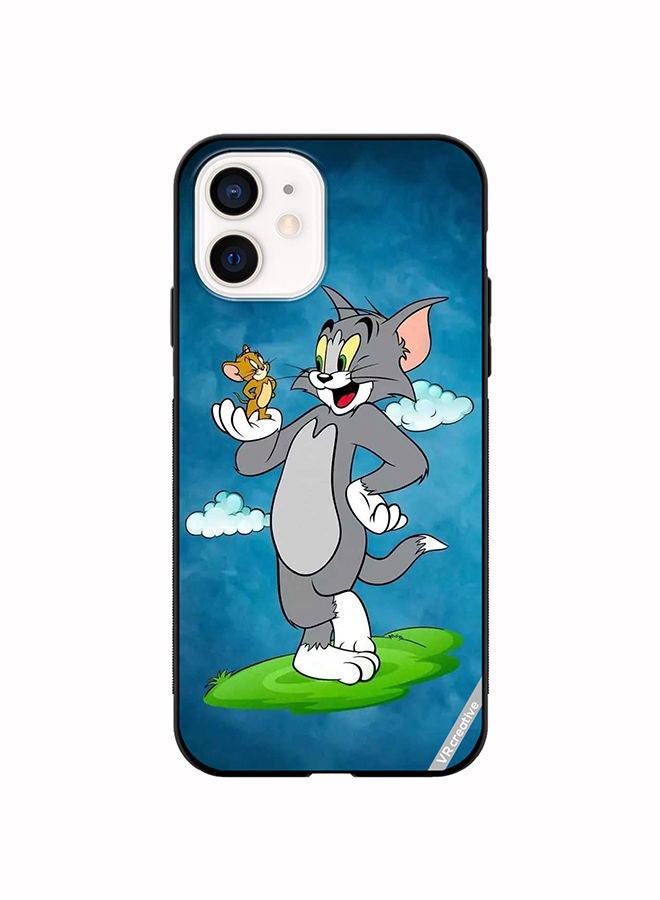 VR CREATIVE Protective Case Cover For Apple iPhone 12 mini Tom And Jerry Design Multicolour - Image 1