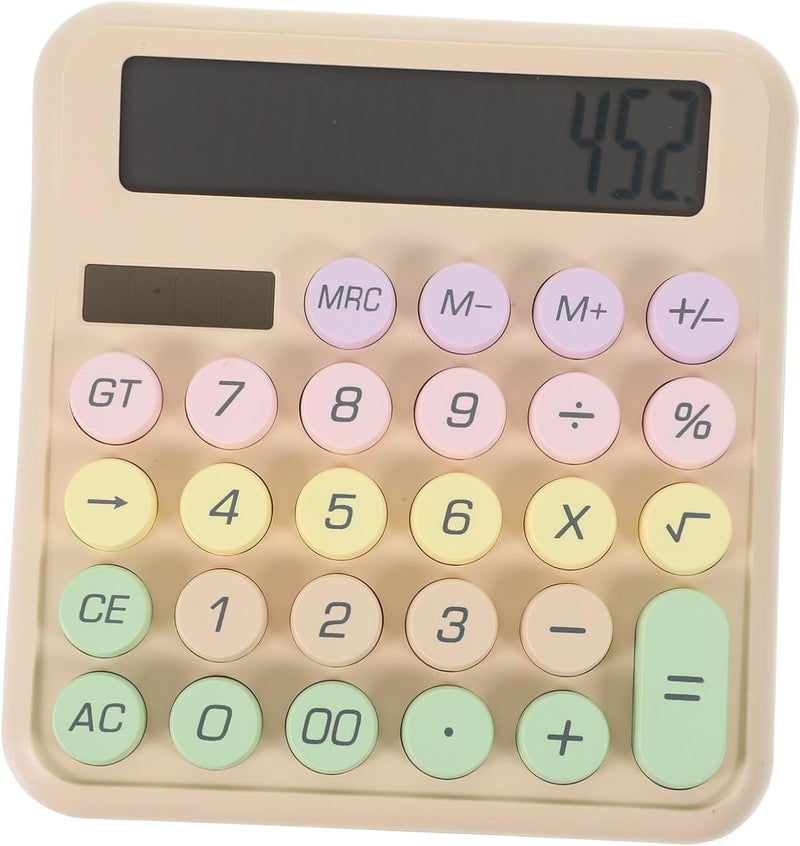 Mechanical Calculator Portable Small Office Calculator Cute Design for Students and Daily Use Lightweight and Decorative for Easy Carrying - Image 1