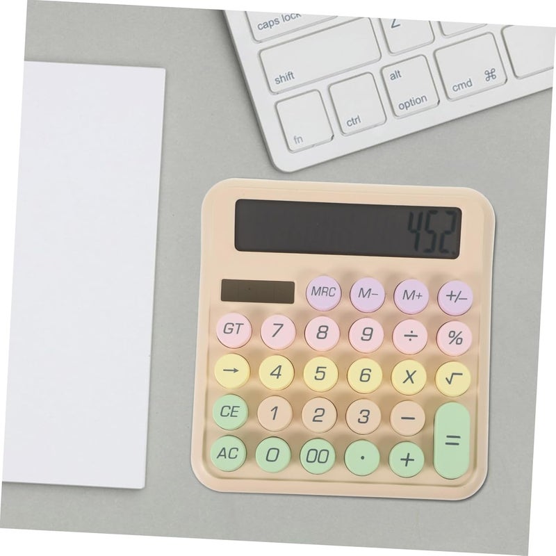 Mechanical Calculator Portable Small Office Calculator Cute Design for Students and Daily Use Lightweight and Decorative for Easy Carrying - Image 5