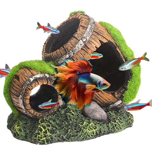 TANOMA Betta Fish Cave Aquarium Hideout Small Fish Tank Ornament Aquarium Tank Accessories Decorations - Image 1
