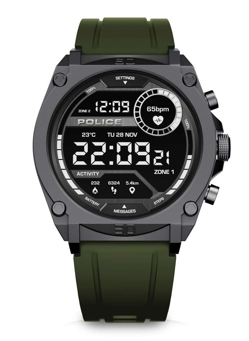POLICE My Avatar Smartwatch with AMOLED Display, Rapid Charging, Fitness Tracking, Interchangeable Straps & Seamless iOS/Android Connectivity, 1P68  - Image 1