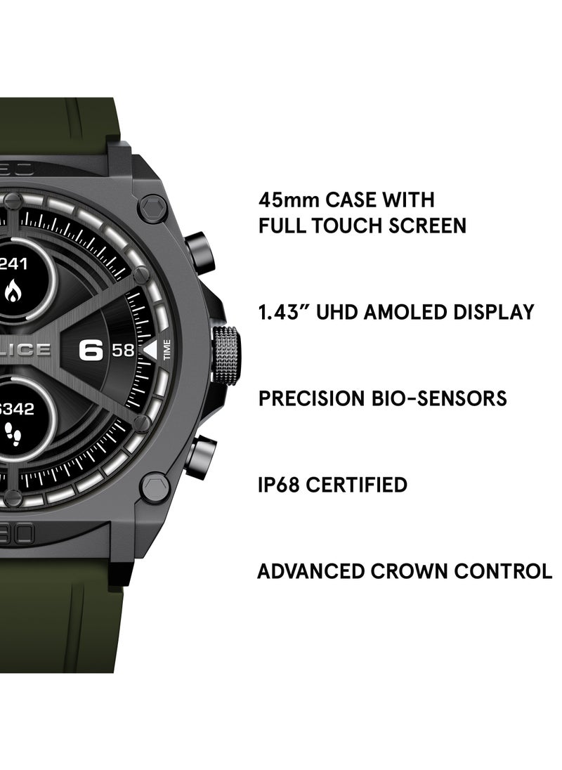 POLICE - My Avatar Smartwatch with AMOLED Display, Rapid Charging, Fitness Tracking, Interchangeable Straps & Seamless iOS/Android Connectivity, 1P68 - Image 1