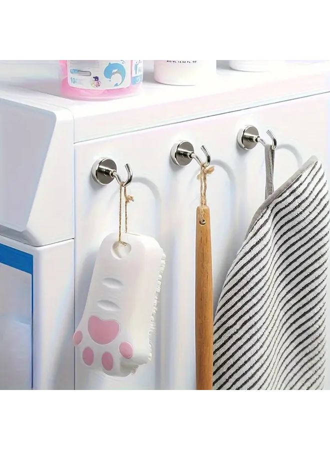 12 Pieces Silvery Heavy Duty Magnetic Hooks for Travel Camping Cruise Ships - Image 4