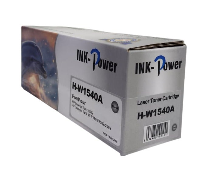 اينك باور خرطوشة حبر أسود متوافقة W1540A 154A لطابعات HP LaserJet Tank 1502 و2502 وMFP 1602 و2602. إنتاجية 2500 صفحة - Image 3