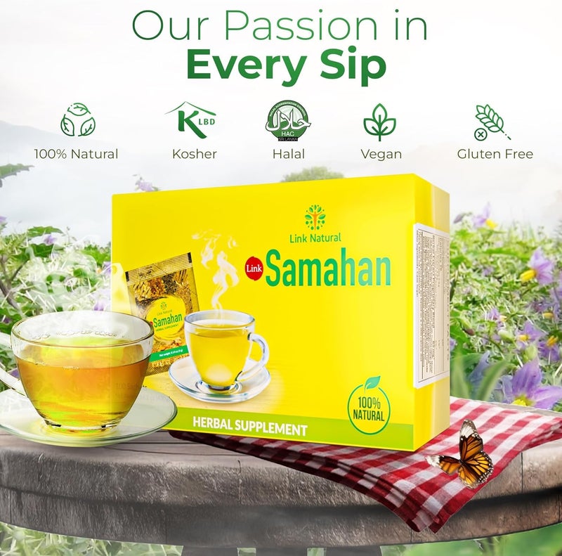 SAMAHAN Ayurvedic Herbal Tea Packets - Sri Lankan Ceylon Blend with 14 Natural Herbs Including Ginger, Black Pepper & More, Herbal Tea Bags for Wellness, Relaxation & Daily Comfort - 100 Count - Image 4