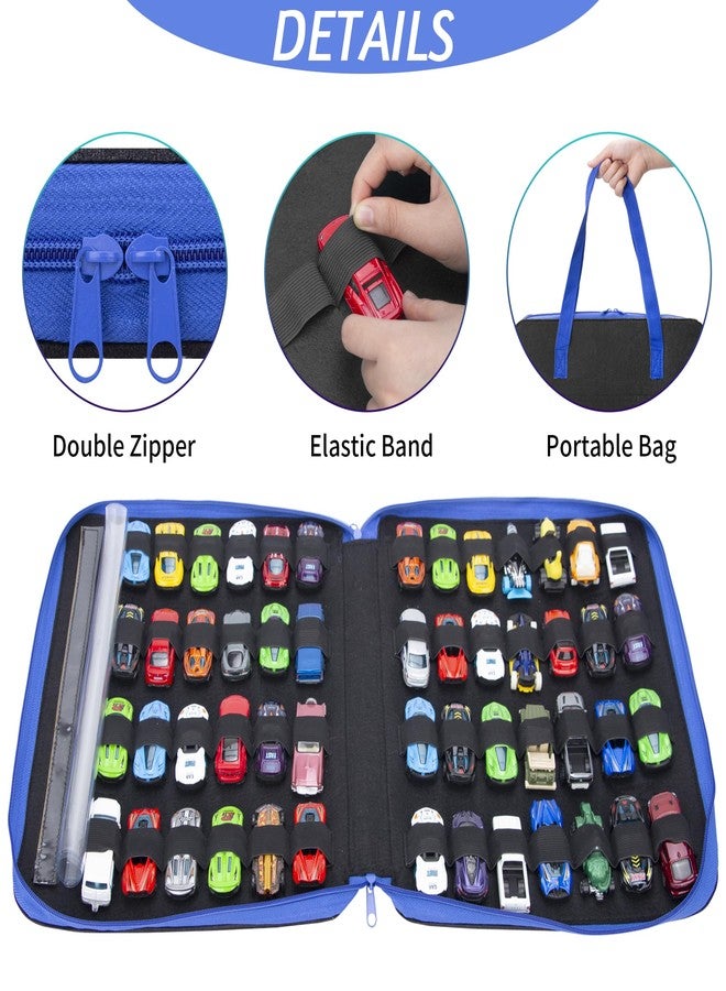 JOYMOMO Toy Car Organizer Carrying Case Compatible with Matchbox Cars, Portable Carrying Container Carrier Holder Fit for 52 Toy Car Storage (Toy Cars Not Included) (Black) - Image 3