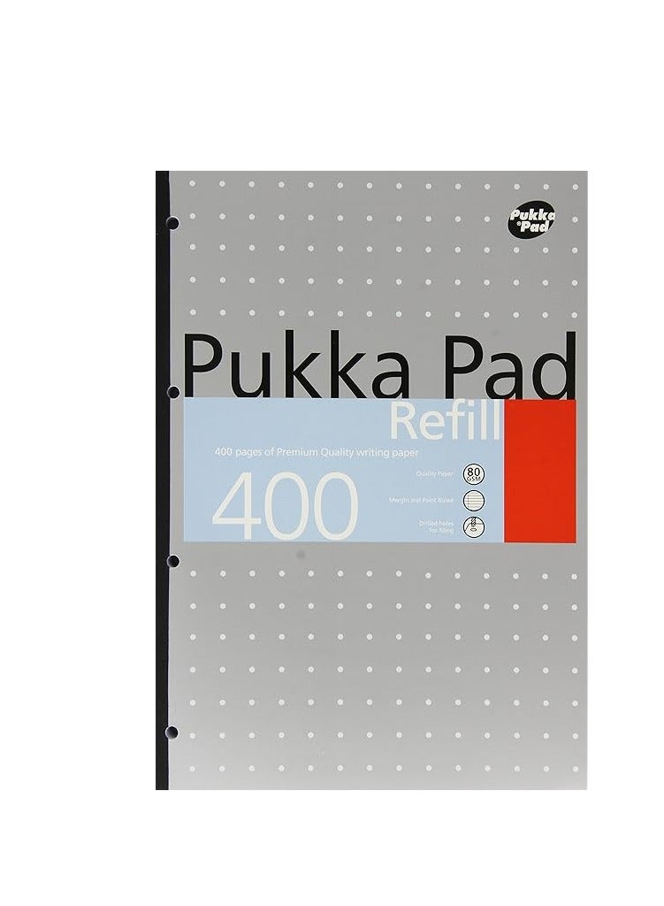 Pukka Pad, A4 Refill, 400 Pages (Colours May Vary). - Image 3