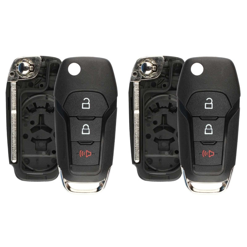 KeylessOption 2X Keyless Option Remote Car Key Fob Shell Case for Ford (N5F-A08TAA) - Image 4