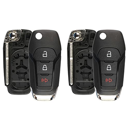 KeylessOption 2X Keyless Option Remote Car Key Fob Shell Case for Ford (N5F-A08TAA) - Image 1