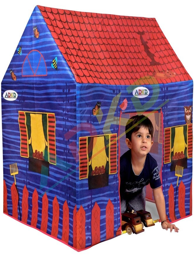 ADKD Hut Type Play Tent House for Kids 3 Years and Above Girls and Boys (Size :- 95 X 75 X 108 CM) (Farm House, Jumbo) - Image 1