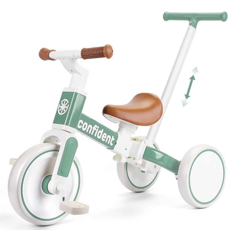 XIAPIA Tricycles for 13 Year Olds 5 in 1 Toddler Balance Bike with Removable Pedal Push Trike Toys with Adjustable Pushrod for 2 3 4 5 Year Old Boys Girls Birthday Gifts for Kids - Image 2