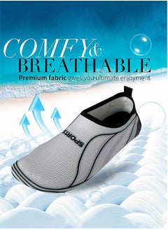 Draxon Water Shoes For Women Men Kids, Barefoot Aqua Water Socks Slip-On Swim Beach Shoes For Snorkeling Swimming Fishing Surfing Pool Kayak Beach Running Walking Yoga  - Image 4