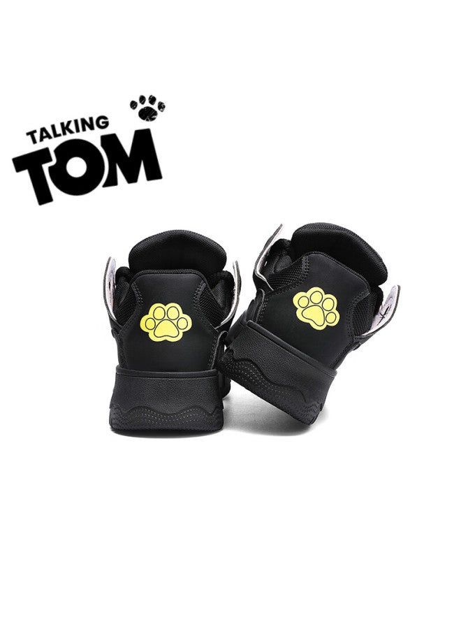 Talking Tom Men's Trendy Bread Shoes, Couple's Sneakers, Spring And Autumn Fashion Sports Casual Shoes, Black And Pink, Size 36 - Image 5