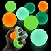 DIMROM 8 Pcs Glow in The Dark Sticky Balls for Ceiling 18 Glow in The Dark Balls Made from Soft TPR Material Wall Ball Set for Easter Party Decorations Sticky Squishy Ball Set That Stick to The Walls - Image 2