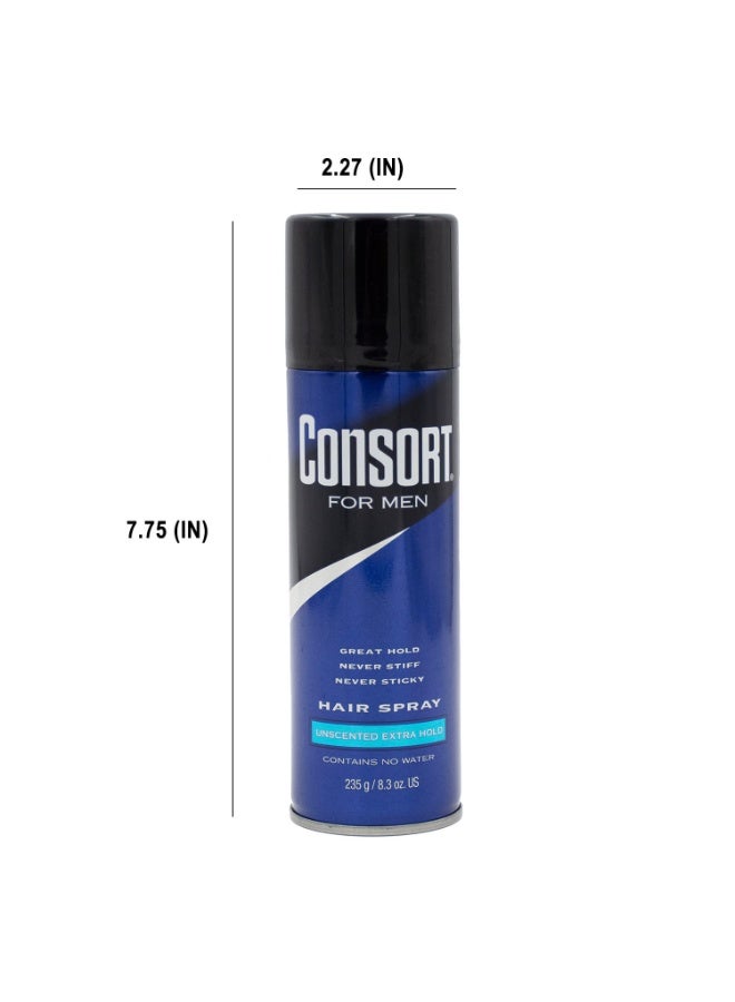 Consort Extra Hold Hair Spray, Unscented, 8.3 Oz - Image 3